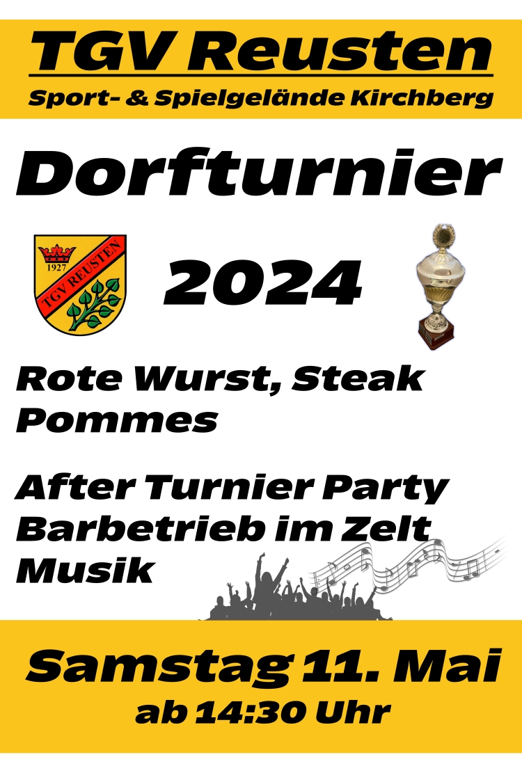 Einladung zum traditionellen TGV-Dorfturnier 2024